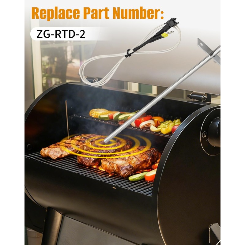 Pellet Grill Split RTD Probe Fit for Z-Grill for 700