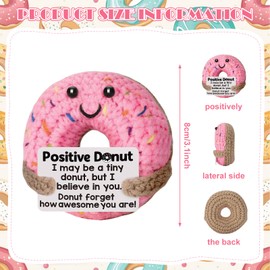 UOY Lucky Charm Potato Pocket Hug Gifts, Lucky Crochet Doughnut Positive Gifts, Pocket Hug Lucky Charm for Graduation, Birthday, Christmas, Mother's Day