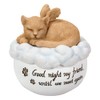 ウービア メモリアルケースエンジェルキャット 11.5×11.5×12㎝ 人形 フィギュア 置き物 アニマル 動物 ガーデン 装飾