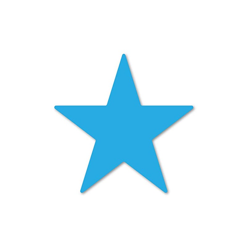 Cyan Star Magnet by Magnet America Is 4" x 4"
