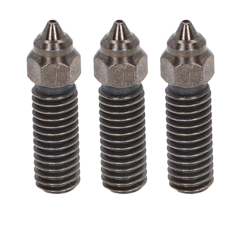 3PCS Hardened Steel Nozzles High Flow Nozzle Kit 3D Printer