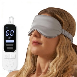 FlexTherm Silk-like Heated Eye Mask for Dry Eyes, MGD, Blepharitis, Stye, Grey