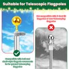 Nomanak Christmas Tree Flagpole Mega Topper Light Hook, Flag Pole