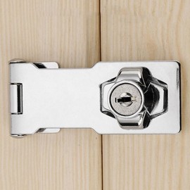 Key Hook Sliding Door Lock & Latch for Double Doors Fixed Copper 180-Small