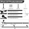 2 Pack Clothes Rack for Hanging Clothes, Heavy Duty Round