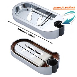 Inchant Shower Rail Clip-on Bathroom Soap Holder Soap Dish, ABS Material (Fit for 24mm Tube)