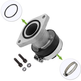 SVKZGFZ Intake Manifold for Yamaha Bear Tracker 250 (1999-2004) YFM250X ATV Carburetor Manifold Boot Joint (with Screws)