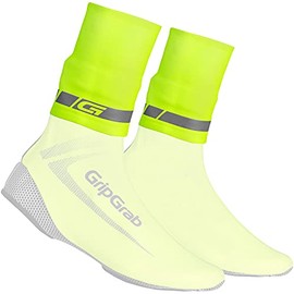 GripGrab CyclinGaiter waterproof neoprene reflective Overshoe shoe-cover seal cycling ankle bands cuffs black yellow