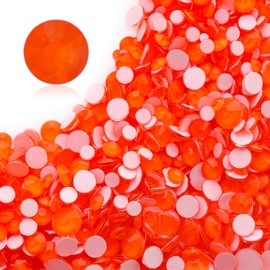 Meibite Neon Hyacinth Flatback Rhinestones, Glass Rhinestones for Nail Art and Craft, Glue Fix, Loose Crystal Gemstones(Neon Hyacinth, SS20, 1440pcs, 4.6-4.8mm)