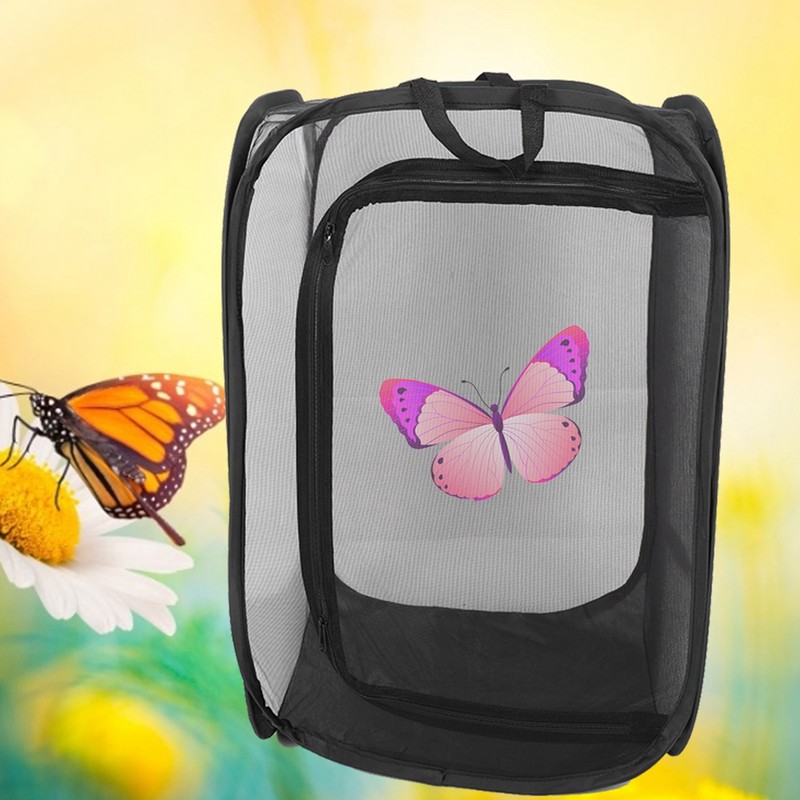 Foldable Stick Insect Cage Housing Enclosure Breeding Cages Net Cloth