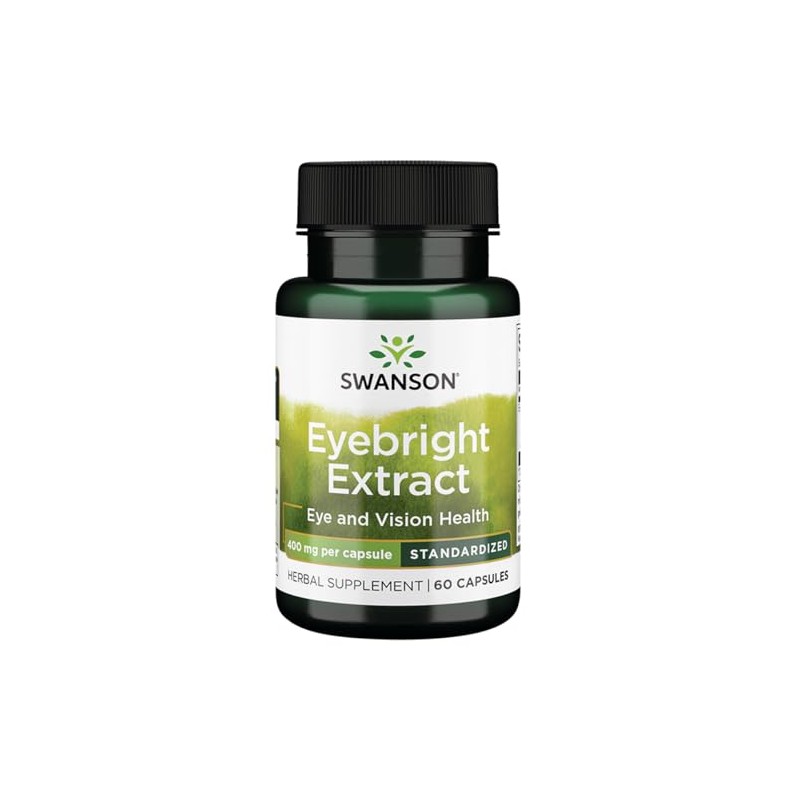 Swanson Eyebright Extract 400 Milligrams 60 Capsules