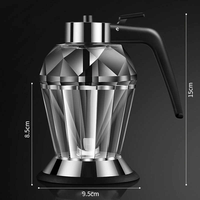 SHIDOW Honey Dispenser, Syrup Dispenser with Stand for Syrup, 200ml