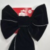 Holiday Time Christmas Black Velvet Bows Indoor Outdoor Wreath Fence