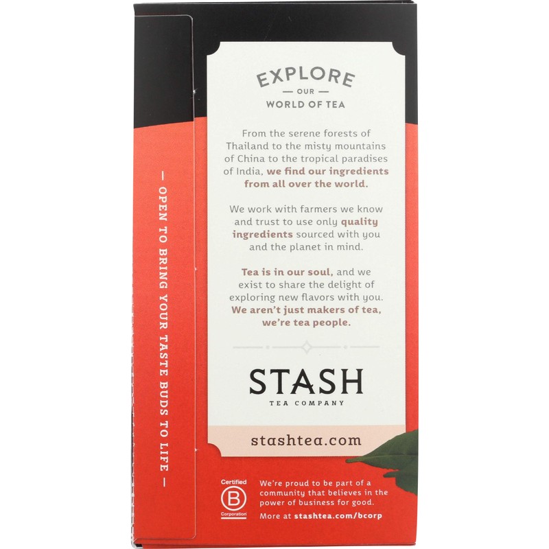 Stash Tea, Tea Chai Spice Decaf, 18 Count