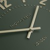 Thomas Kent 12" Olive Green Mulberry Wall Clock with Embossed