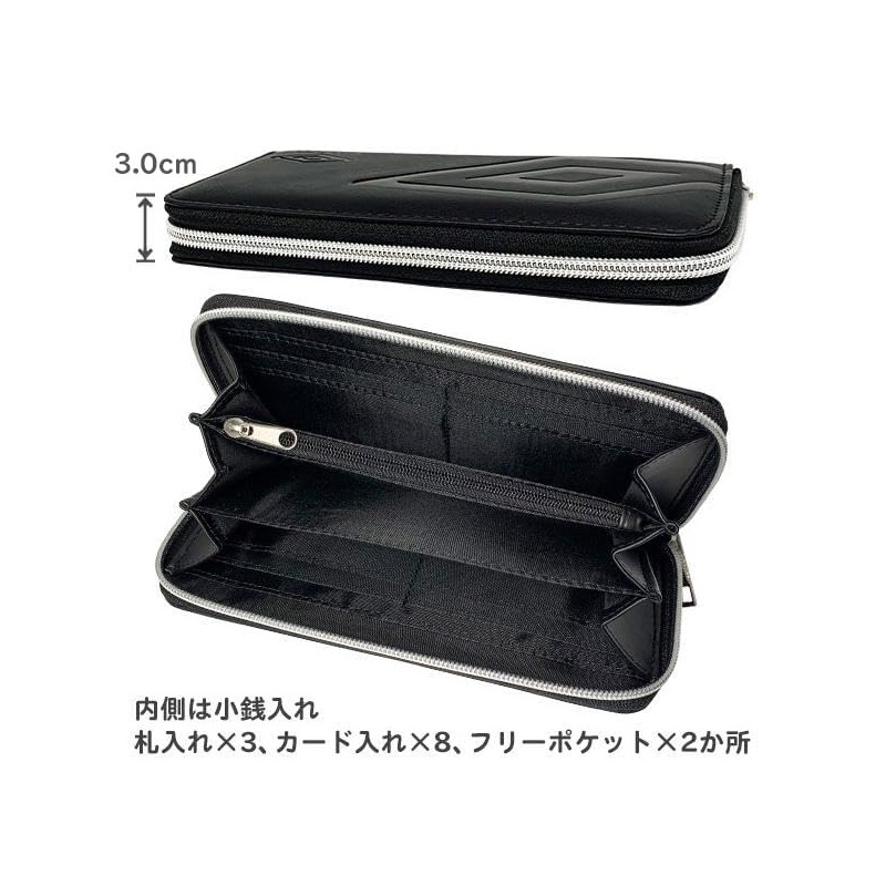 Umbro Long Wallet, Wallet, Bill Compartment, Round Zipper, Diamond Round