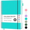 RETTACY Notebook B5 Lined, Lightweight Ring Binder, Diary 70 Sheets