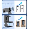 Kuyotine Flight Phone Holder, 360°Rotating Clamp Adjustable Phone Stand, Portable