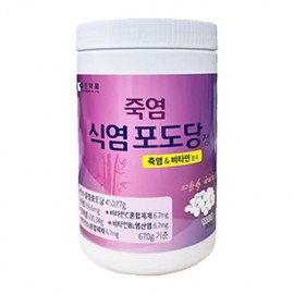 Bamboo Salt Table Salt Glucose Vitamin Candy 1000 Tablets 6 Pieces, 1 Tablet, 1 Piece / 죽염 식염 포도당 비타민 캔디 1000정 6개입, 1정, 1개