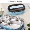 amropi Bento Box Stainless Steel Lunch Containers 2/3/4/5 Compartment Food