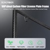 DCRCFIBER Real Carbon Fiber License Plate Frame, 100% Pure Carbon