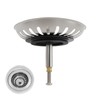 Height Adjustable Drain Strainer, Strainer Basket Drain Plug, Stainless Steel