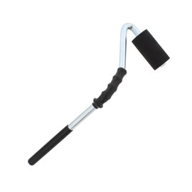 DCT Heavy-Duty High-Pressure Rubber J-Roller – Curved Handle and Solid Hard Roller Tool for Floor Laminate & Veneer Glue