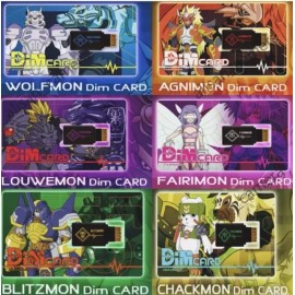 Bandai CUSTOM DIM CARD SET FRONTIERS Digimon SIX DIM SET FOR  Vital Bracelet/VITAL HERO