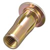 sourcing map Multi-Grip Rivet-Nut, M8 Pre-Bulbed Shank Carbon Steel Color-Zinc-Plated