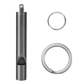 Tibitdeer Titan Whistle Loud Emergency Signal Whistle 120 dB Safety Whistle with Keyring for Outdoor Camping, Hiking, Boating, Backpacking, Fishing, Signalling