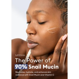 MISSHA Cell Renew Snail Mucin Vitamin C Cream 1.69 Fl oz, Hydrating Snail Mucin, Korean Skincare for Improved Skin Texture & Youthful Glow, Glass Skin Korean Skincare, Paraben Free