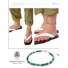 2PIECES so0479 Men's Turquoise Anklet
