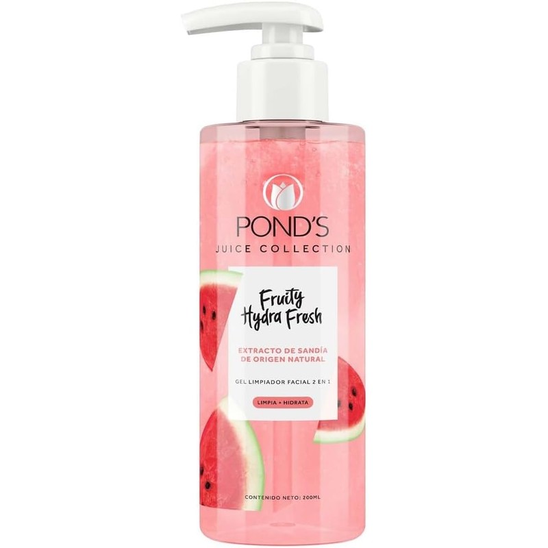 Pond's Cuidado Facial Fruity Hydra Fresh Sandía Limpiador Facial 200