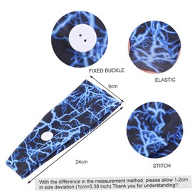 Healeved 5pcs Set Anti- Ear Protection Mask Hair Belt Sports Hairband Elastic Headband Headband with Button Sports Head Yoga Running Turban for Men and Women Button Hair Band