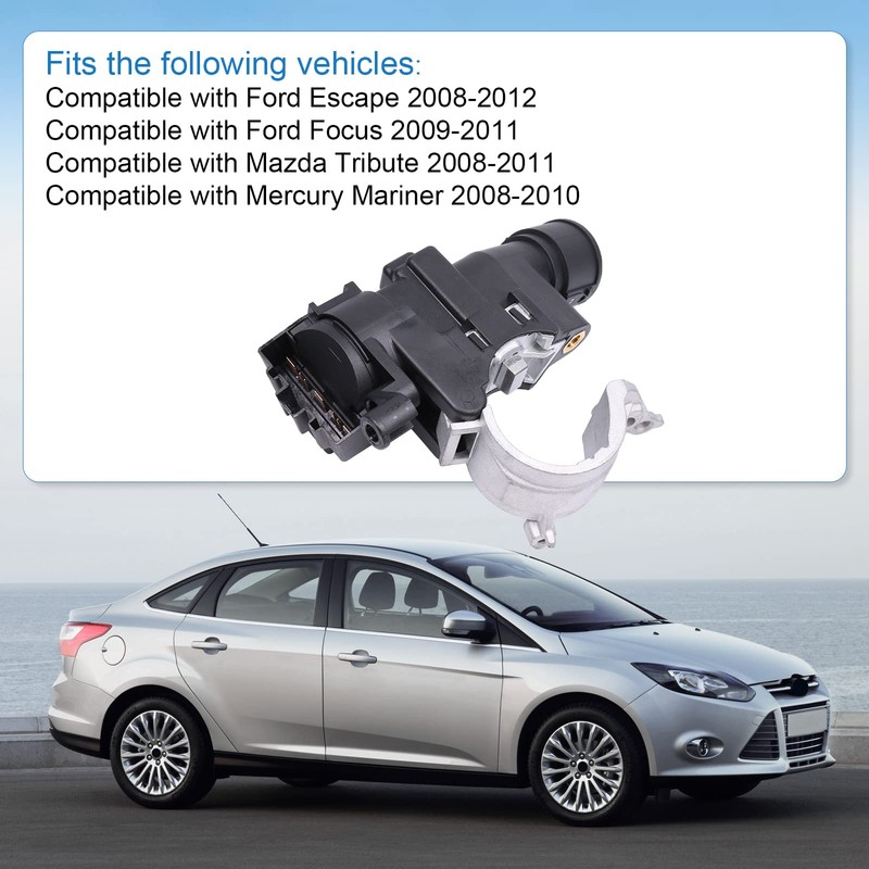 Ignition Lock Housing Replacement For Ford Escape 2008-2012, Focus 2008-2011,
