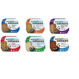 Weighless Cookies Gluten Free Low Carb Variety Pack 6 Flavors (Variety Pack 6 Flavors)