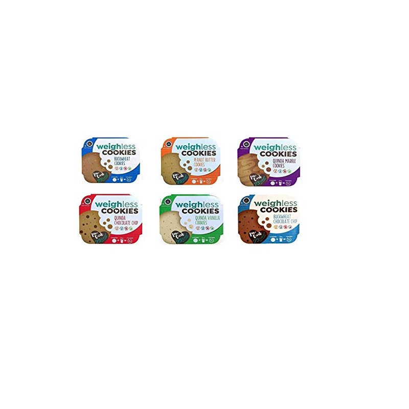 Weighless Cookies Gluten Free Low Carb Variety Pack 6 Flavors