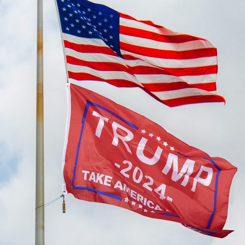 KENPMA 2 Pieces Trump 2024 Flag Save America Again Flag