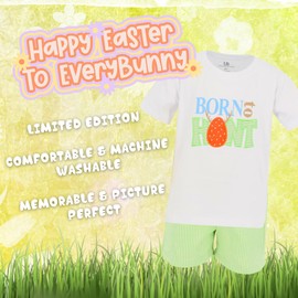 Unique Baby Único Conjunto de Huevos de Pascua para niños Nacidos para Cazar, Verde, 4 Años