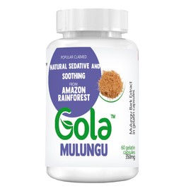 GOLA FOODS Mulungu Extract in Capsules - 350mg 60 Capsules - Good for Sleep and Calming