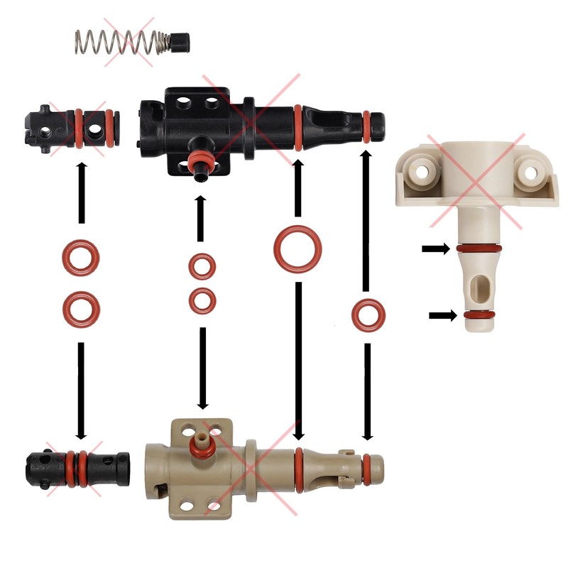 Seal Maintenance Kit O-Ring for Outlet Nozzle Steam Valve Brewing