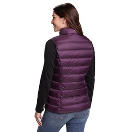 Eddie Bauer Women's CirrusLite Down Vest, Deep Eggplant Recycled, Small