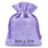 3drom 5 Lilac Hessian Bags filled with Natural Organic French