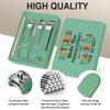 TTJHGYQO 6-Piece Nail Clipper Set with Nail File, Tweezers and