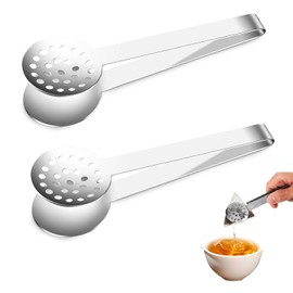 2 Pcs Stainless Steel Tea Bag Squeezer – Effortless & Clean Tea Bag Extraction Tool – Perfect for Squeezing Excess Tea from Bags Without Mess