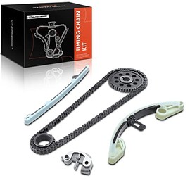 A-Premium Kit de 6 Cadenas Distribución c/Tensor, Guía y Piñón | Compatible con Honda Civic 2003-2011, [SOHC, L4 1.3L], Reemplazo# 14401-PWA-004