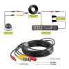 Cable Siames 20 Metros Para Camaras Seguridad Cctv Bnc Video