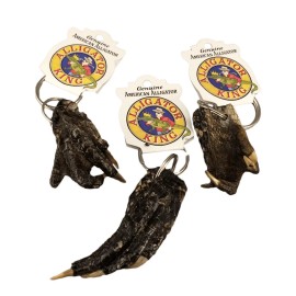 Gator Foot Keychain Alligator Paw Souvenir Taxidermy Reptile Claw Key Chain Ring