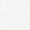 Bedrosians Traditions 3" x 12" Glossy Ceramic Tile, White (50-Pack,