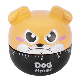 Cartoon Animal Timer Cooking Mechanical Cooking Timer Manual Animal Shape Counters for Kitchen Timing Tool(Khaki)